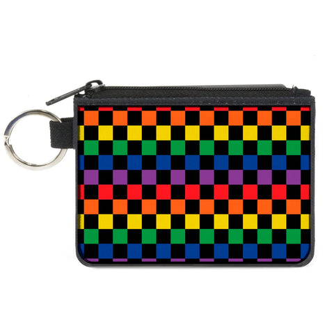 Canvas Zip Wallet Rainbow