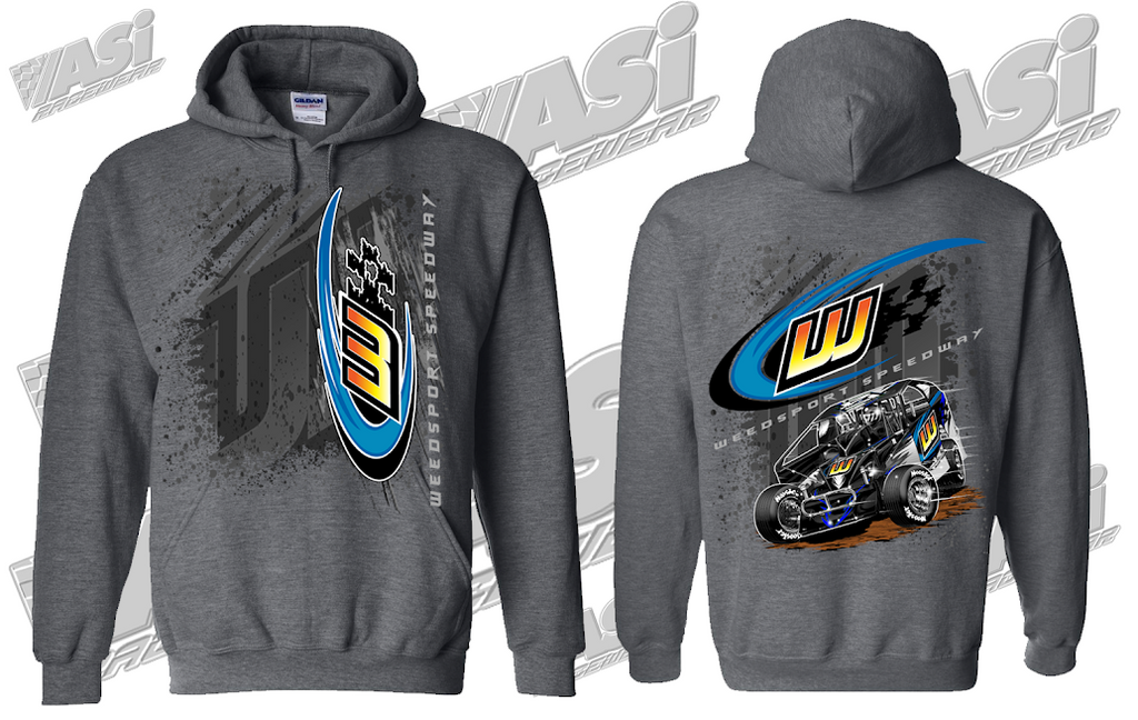2023 Grey Hoodie Weedsport Speedway