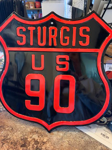 Sturgis Route Sign