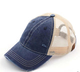 Distressed Denim Hat