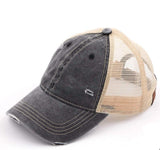 Distressed Denim Hat