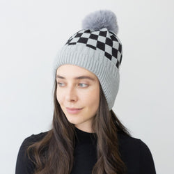 Checkered Beanie