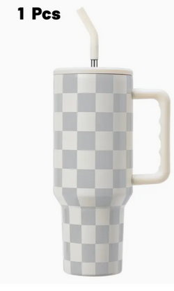 Checkered Travel Tumbler 40oz