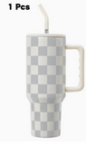 Checkered Travel Tumbler 40oz