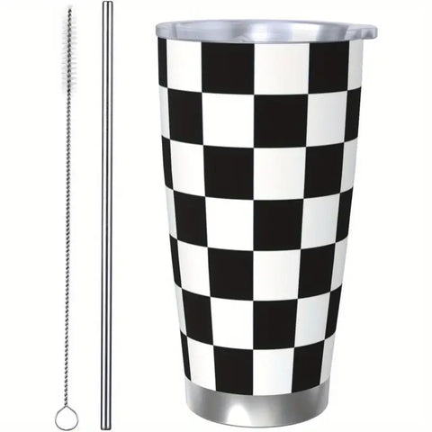 20oz Checkered Tumbler