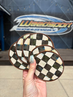 Checkered Coaster Set