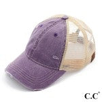Distressed Denim Hat
