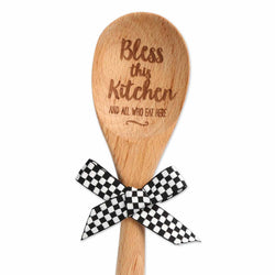 Bless this Kitchen Wood Spoon