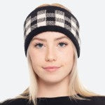 Chunky Checkered Knit Headband