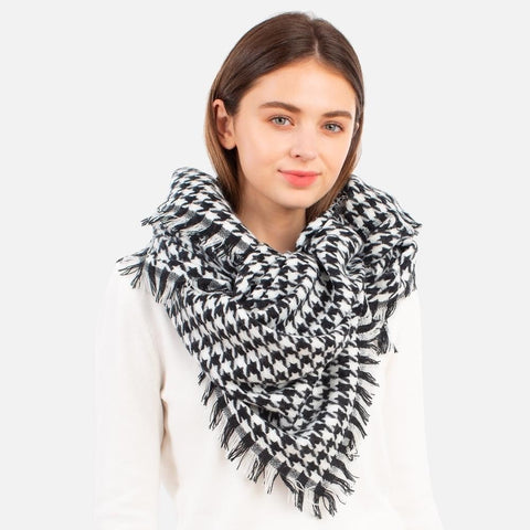 Houndstooth Wrap Scarf