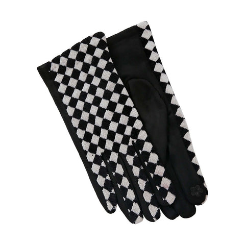 Checkered Cloth Gloves