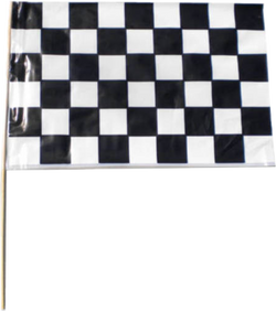 Plastic Checkered Flags